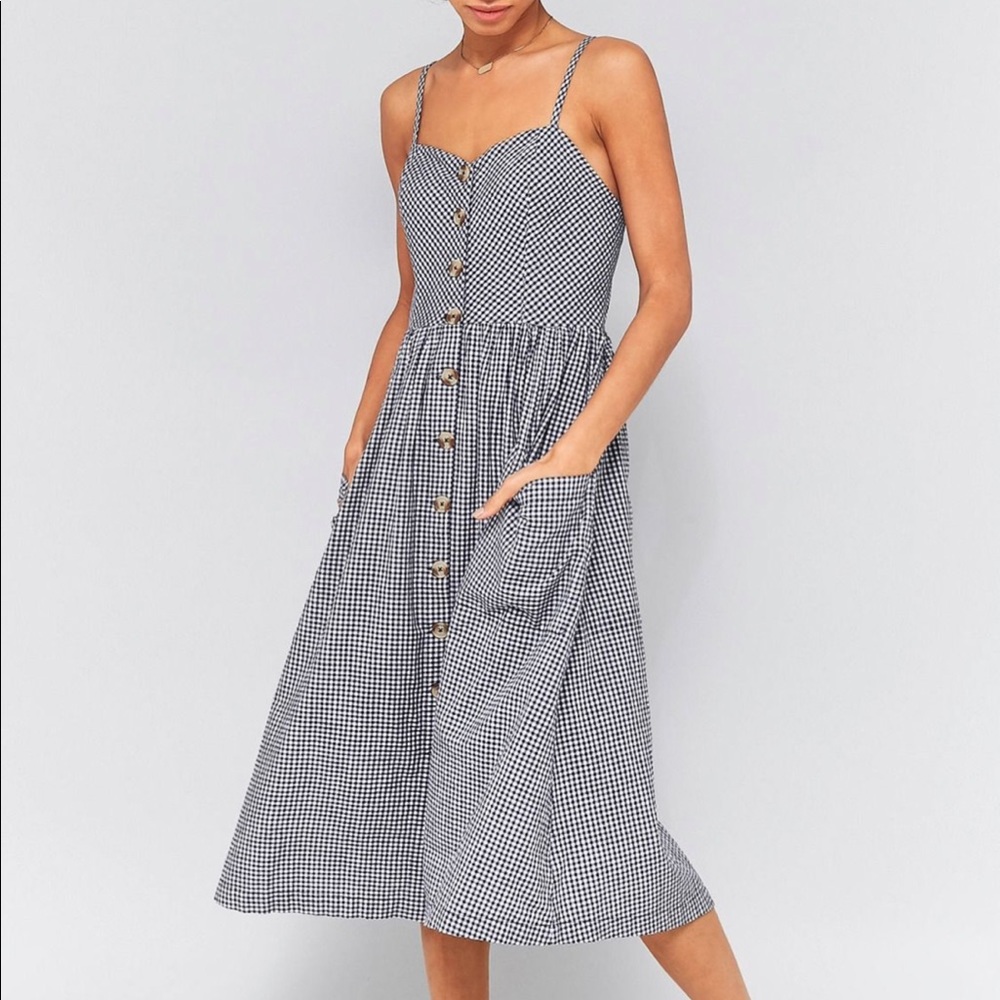 Urban Outfitters Button-down Midi Dress